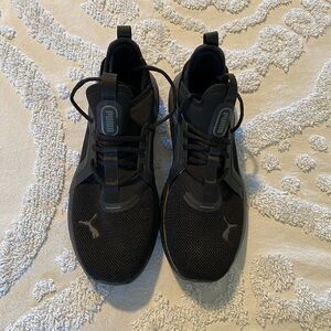 Puma Men's Black Mesh Sneakers